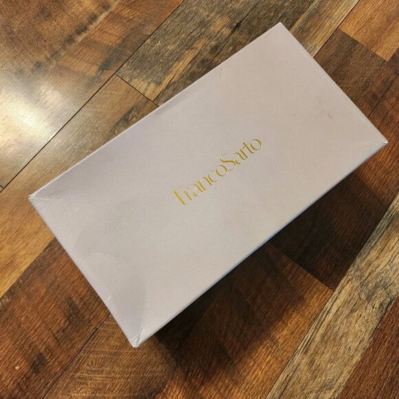 NEW Franco Sarto Sandals Womens 10M Racer Heeled Pointed Toe Slingback Cream - Picture 5 of 13